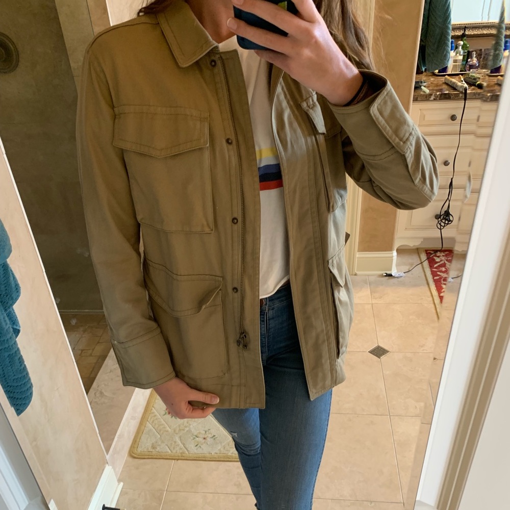 Tan/light olive green J crew jacket